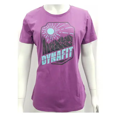 Triko Dynafit Graphic Cotton W S/S TEE passion purple/badge 2025 Barva: fialová