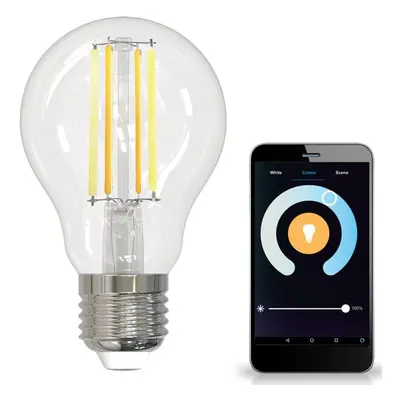 LED žárovka LED E27 A60 7W 806lm 2700K-6500K 320° Filament GOLDLUX (Polux) Smart WiFi TUYA