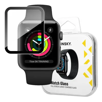 Wozinsky Watch Glass hybridní sklo pro Apple Watch 3 42mm / Watch 2 42mm / Watch 1 42mm černé