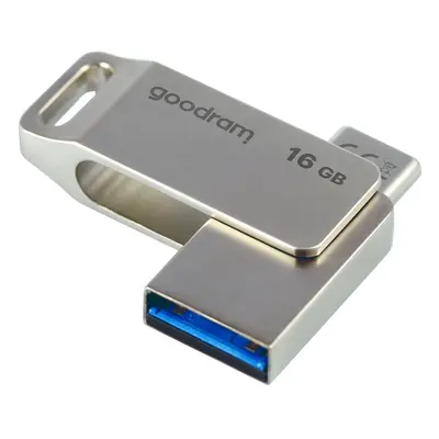 16 GB USB 3.2 Gen 1 USB / USB C OTG flash disk ODA3 Goodram - stříbrný