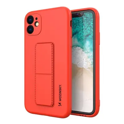 Wozinsky Kickstand Case silikonové pouzdro se stojánkem Samsung Galaxy A32 5G červené