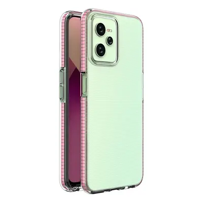 Spring Case Silikonové pouzdro Realme C35 s rámečkem jasně růžové