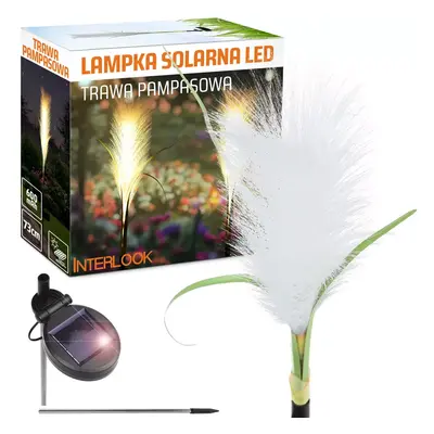 FLD-04-W | LED solární zahradní lampa Pampas Grass | 73 cm, 600 mAh