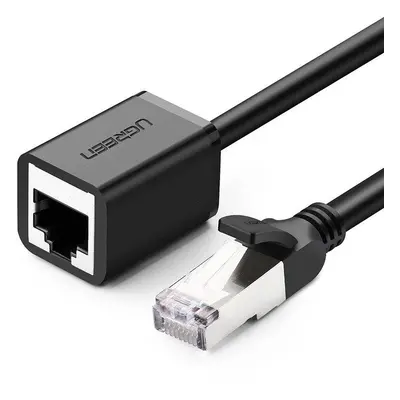 Prodlužovací kabel UGREEN Ethernet RJ45, Cat. 6, FTP, s kovovou zástrčkou 3 m (černý)