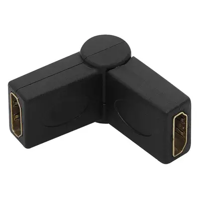 SPOJKA HDMI OHEBNÁ ROHOVÁ HDMI SAMICE - HDMI SAMICE, GOLD