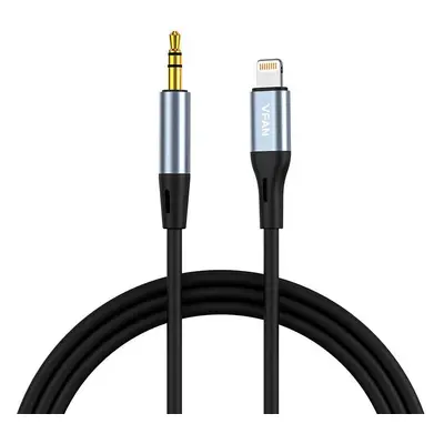 Vipfan L05 Kabel Lightning na mini jack 3,5 mm AUX, 1 m (šedý)