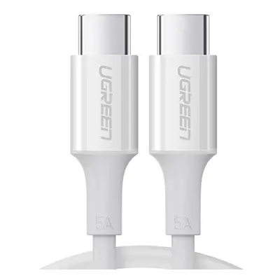 Kabel USB-C samec na USB-C samec 2.0 UGREEN US300, 2 m (bílý)