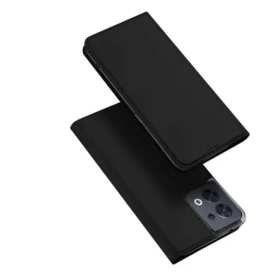 Dux Ducis Skin Pro pouzdro Oppo Reno 8 flip cover card wallet stand black