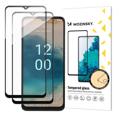 Wozinsky Full Glue Tempered Glass 2x tvrzené sklo pro Nokia G22 9H přes celý displej s černým rá