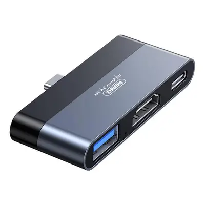 Dokovací stanice Remax, RP-U15, USB, HDMI, USB-C (černá)