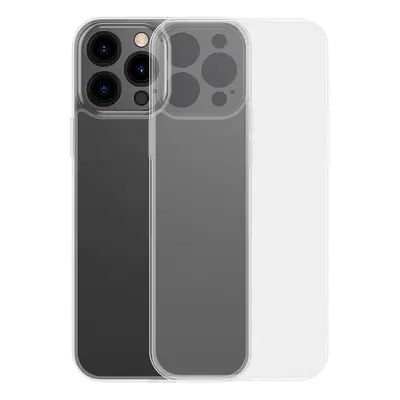 Baseus Frosted Glass Case iPhone 13 Pro pevné pouzdro s gelovým rámečkem transparentní (ARWS0007