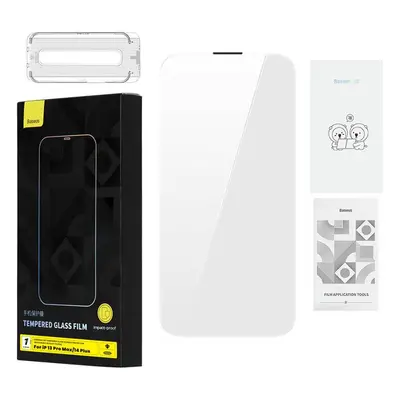 Baseus 0,4 mm Corning HD Iphone 13 Pro Max/14 Plus tvrzené sklo + čisticí sada