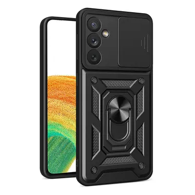 Hybrid Armor Camshield pouzdro pro Samsung Galaxy A14 obrněné pouzdro s krytem fotoaparátu černé