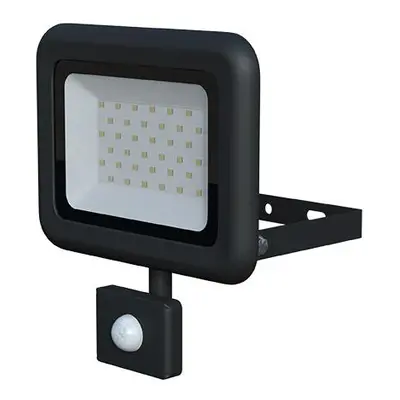 VANA SMD S LED reflektor se senzorem 30W, černá - neutrální