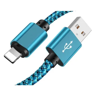 C06 | Lightning (iPhone) 1M | Nylonový USB kabel pro iPhone 11 XS XR X 8 7 6 5S SE Šedý