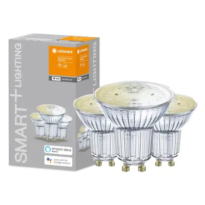 3PAK LED žárovka LED GU10 5W 350lm 2700K Teplá LEDVANCE SMART WiFi Stmívatelná