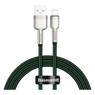 Kabel USB-Lightning Baseus Cafule, 2,4 A, 1 m (zelený)