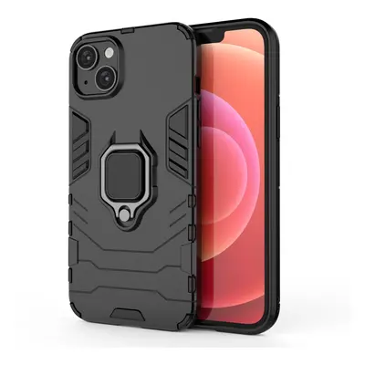 Pouzdro Ring Armor pro iPhone 14 pancéřové pouzdro magnetický držák kroužek černý