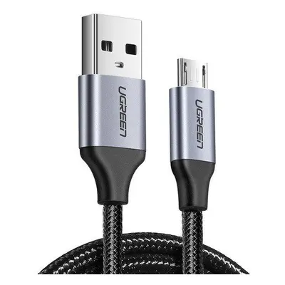 Kabel USB-Micro USB UGREEN QC 3.0 2.4A 0,25 m (černý)