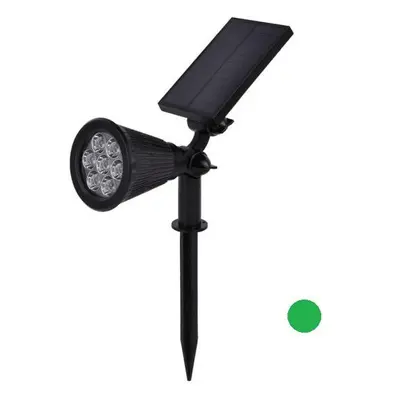 Zahradní LED solární svítidlo reflektor 1,5W, ZELENÁ