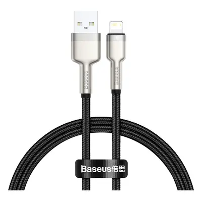 Kabel USB-Lightning Baseus Cafule, 2,4 A, 0,25 m (černý)