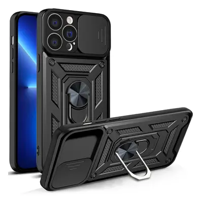 Hybrid Armor Camshield iPhone 13 Pro Max obrněné pouzdro s krytem fotoaparátu černé