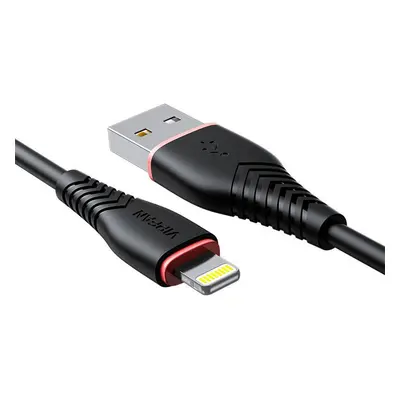 Kabel USB-Lightning Vipfan Anti-Break X01, 3A, 1m (černý)