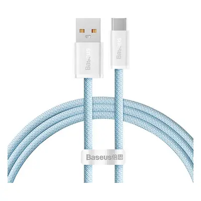 Kabel Baseus Dynamic Series z USB na USB-C, 100 W, 1 m (modrý)