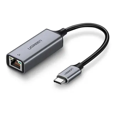 Adaptér USB-C na RJ45 UGREEN hliník, Gigabit Ethernet (šedý)