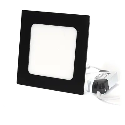 Zapuštěný panel Led čtvercový černý 6W 3000K PL-B03