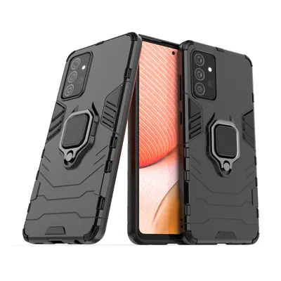 Pancéřové hybridní pouzdro Ring Armor + magnetický držák Samsung Galaxy A72 4G černé