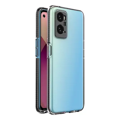 Spring Case Realme 9i, Oppo A36 / A76 / A96 silikonové pouzdro s rámečkem černé