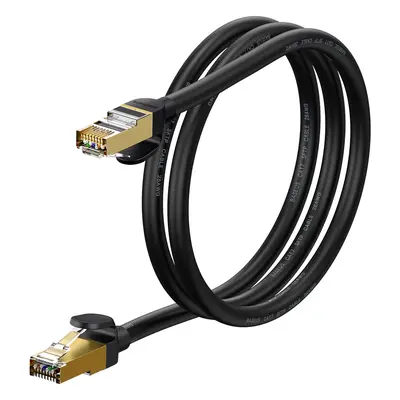 Vysokorychlostní síťový kabel Baseus Speed Seven RJ45 10Gbps 1m černý (WKJS010101)