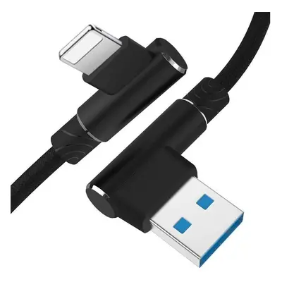 AM30 | Apple Lightning 2M | Úhlový nabíjecí USB kabel telefonu | iPhone 5 6 7 8 X 11 2,4A červen