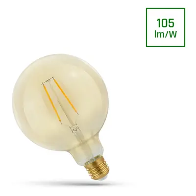 LED GLOB G125 E-27 230V 2W COG Teplá bílá RETROSHINE SPECTRUM