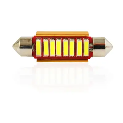 Auto LED žárovka C5W 8 SMD 7014 CAN BUS 42 mm