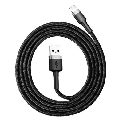 Lightning USB kabel Baseus Cafule 1,5A 2m (šedý/černý)