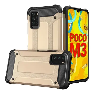 Hybrid Armor pancéřový hybridní kryt Xiaomi Redmi Note 10 5G / Poco M3 Pro zlatý