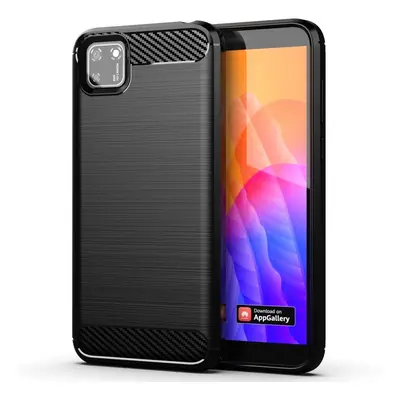 Ohebné pouzdro Carbon Case Huawei Y5p černé