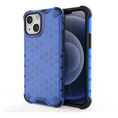 Pancéřové pouzdro Honeycomb s gelovým rámečkem iPhone 13 mini modré