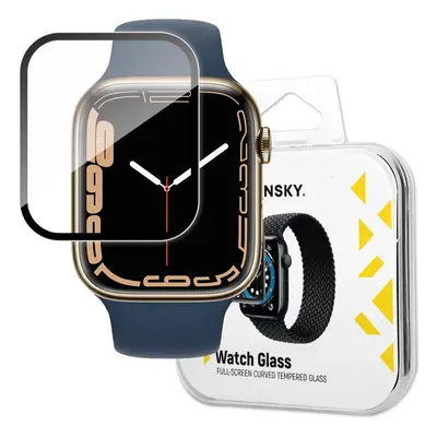 Wozinsky Watch Glass hybridní sklo pro Apple Watch 7/8/9 41mm černé