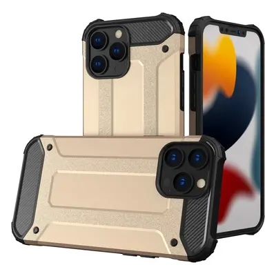 Hybrid Armor pancéřovaný hybridní kryt iPhone 13 Pro zlatý