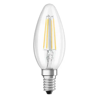 LED žárovka LED E14 B35 5W = 40W 470lm 2700K Teplá 65° Filament OSRAM Star Classic Stmívatelná