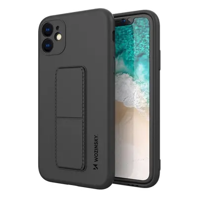 Wozinsky Kickstand Case silikonové pouzdro se stojánkem Samsung Galaxy A22 4G černé