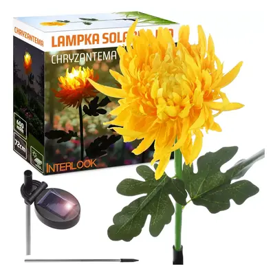 FLD-26-ŽLUTÁ | Zahradní solární lampa LED Chrysanthemum | 72 cm, 600 mAh