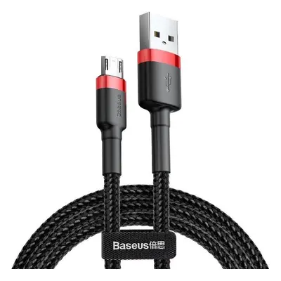 Kabel USB-Micro USB Baseus Cafule 2,4A 1m (červený/černý)