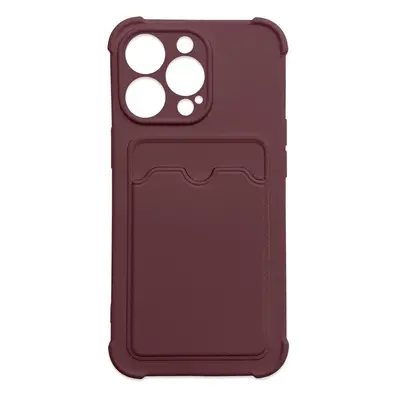 Card Armor Case pouzdro pro iPhone 12 Pro Max card wallet silicone armor case Air Bag raspberry