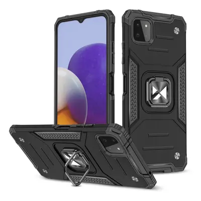 Wozinsky Ring Armor pancéřové hybridní pouzdro + magnetický držák Samsung Galaxy A22 4G černé