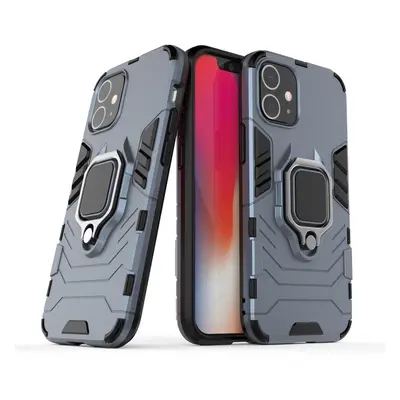 Obrněné hybridní pouzdro Ring Armor + magnetický držák pro iPhone 12 mini modré