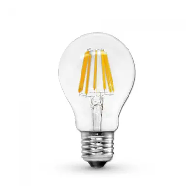 LED žárovka - E27 - 12W - 1300Lm - filament - teplá bílá